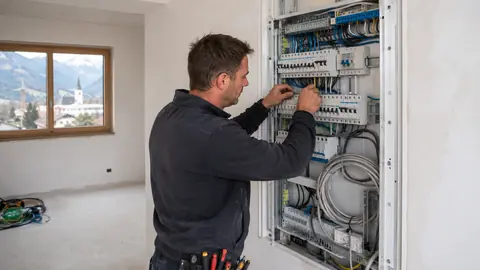 Sinnbild Elektriker — KI-generiert, zeigt nicht PAN Electric e.U.