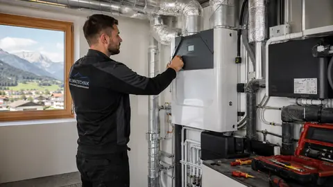 Sinnbild Klima und Lüftungstechnik — KI-generiert, zeigt nicht COOLMÄRK GmbH