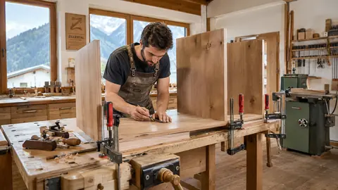 KI-generiertes Beispielbild für das Gewerbe Tischler – Montagen für Tischlereiprodukte Ges.m.b.H.
