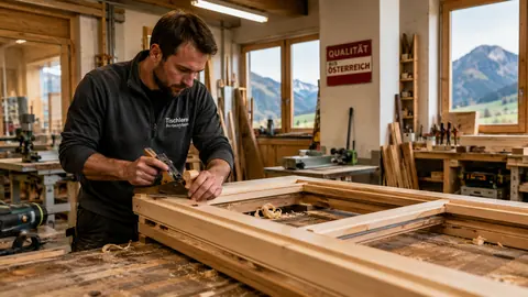 Sinnbild Tischler — KI-generiert, zeigt nicht Jirka GmbH & Co KG