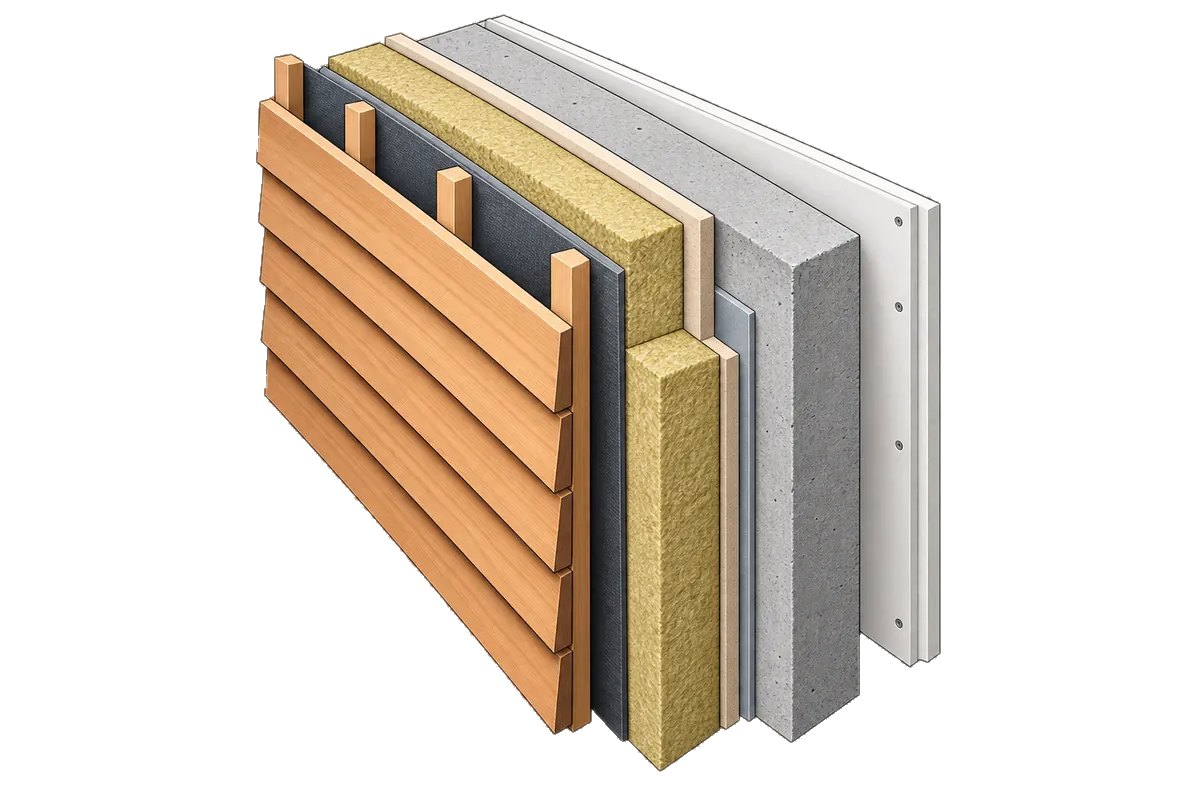 Außenwand – Schichtaufbau